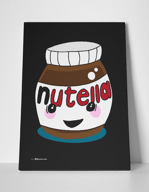 Happy Nutella Jar Canvas