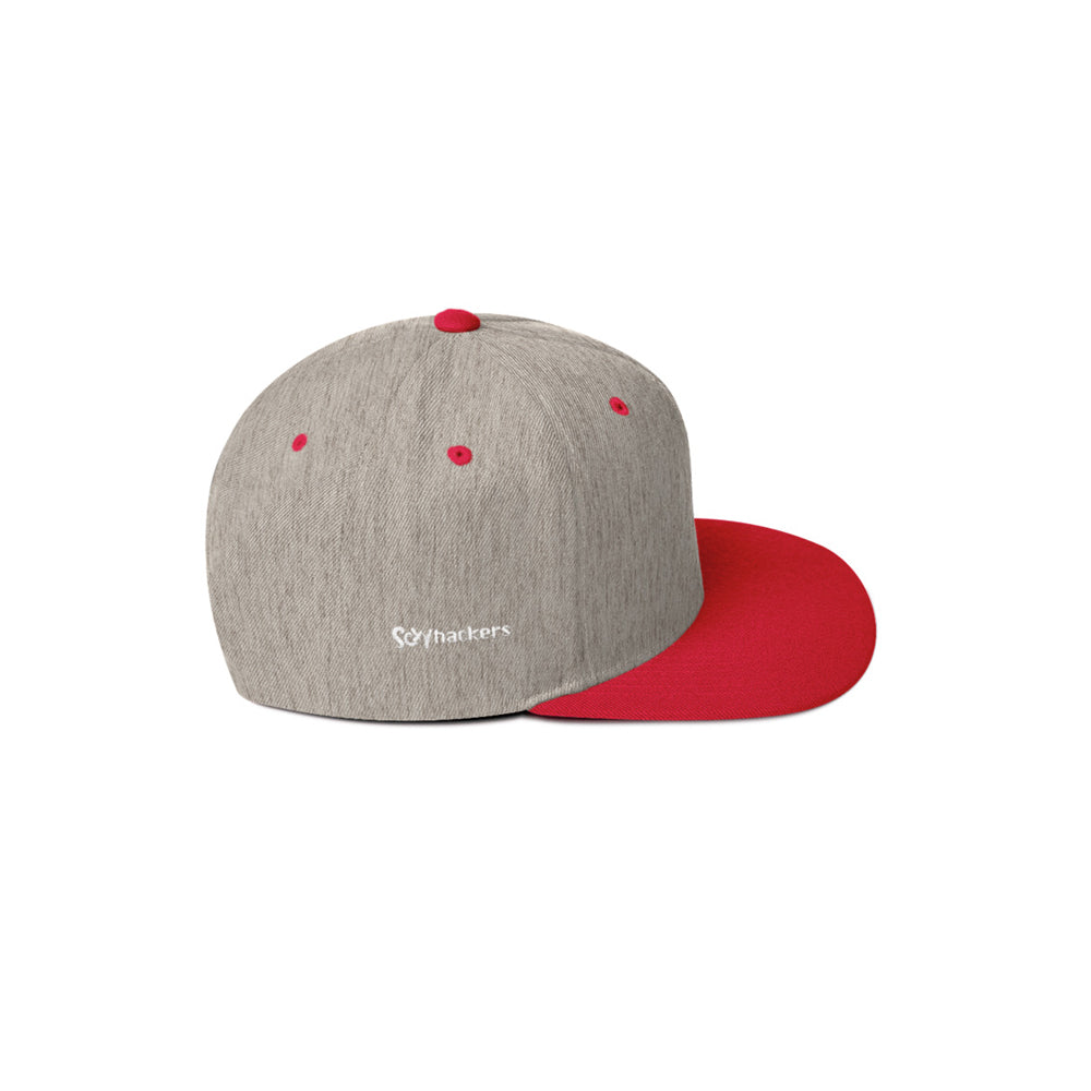 Sexy Hackers Embroidered Cat Logo Wool Blend Snapback Hat
