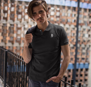 Sleepy Ralph Embroidered Headless Horseman Unisex Polo Shirt