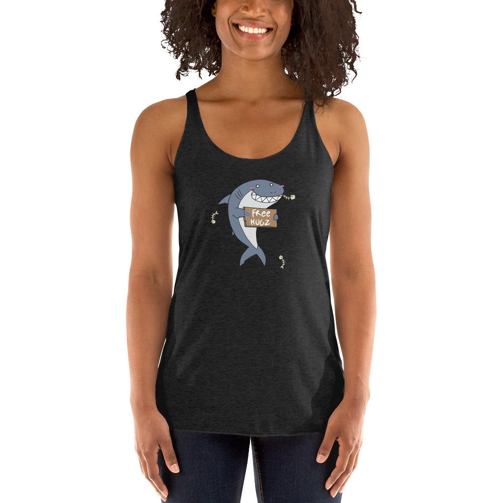 Hug Shark Women's Racer-back Tank-top
