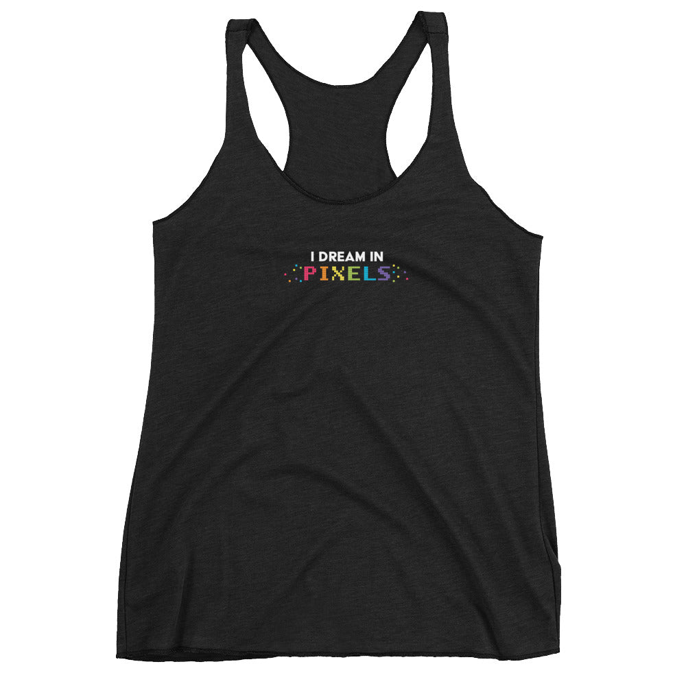 I Dream In Pixels Women's Racer-back Tank-top