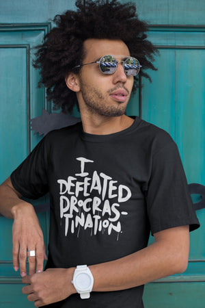 I Defeated Procrastination Unisex T-Shirt by Sexy Hackers