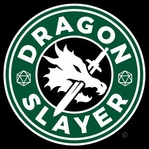 RPG Dragons Starbucks Logo Women's Racer-back Tank-top