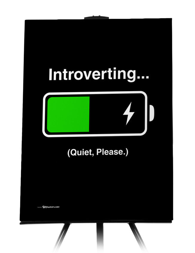 Canvas - INTROVERTING... Quiet Please.  - 1