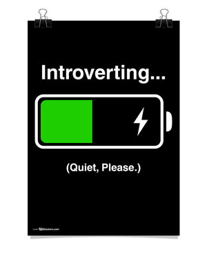 Poster - INTROVERTING... Quiet Please.  - 1