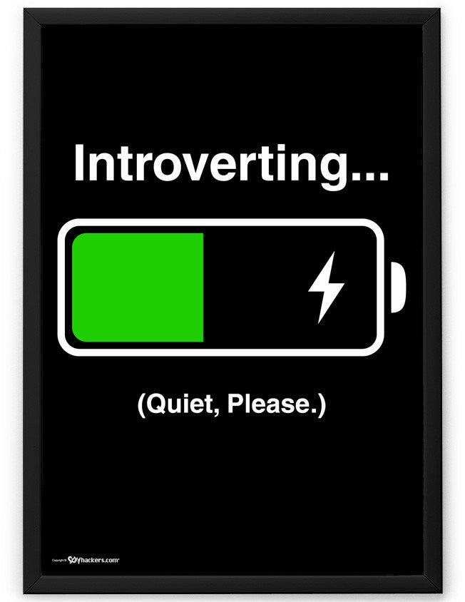 Poster - INTROVERTING... Quiet Please.  - 2