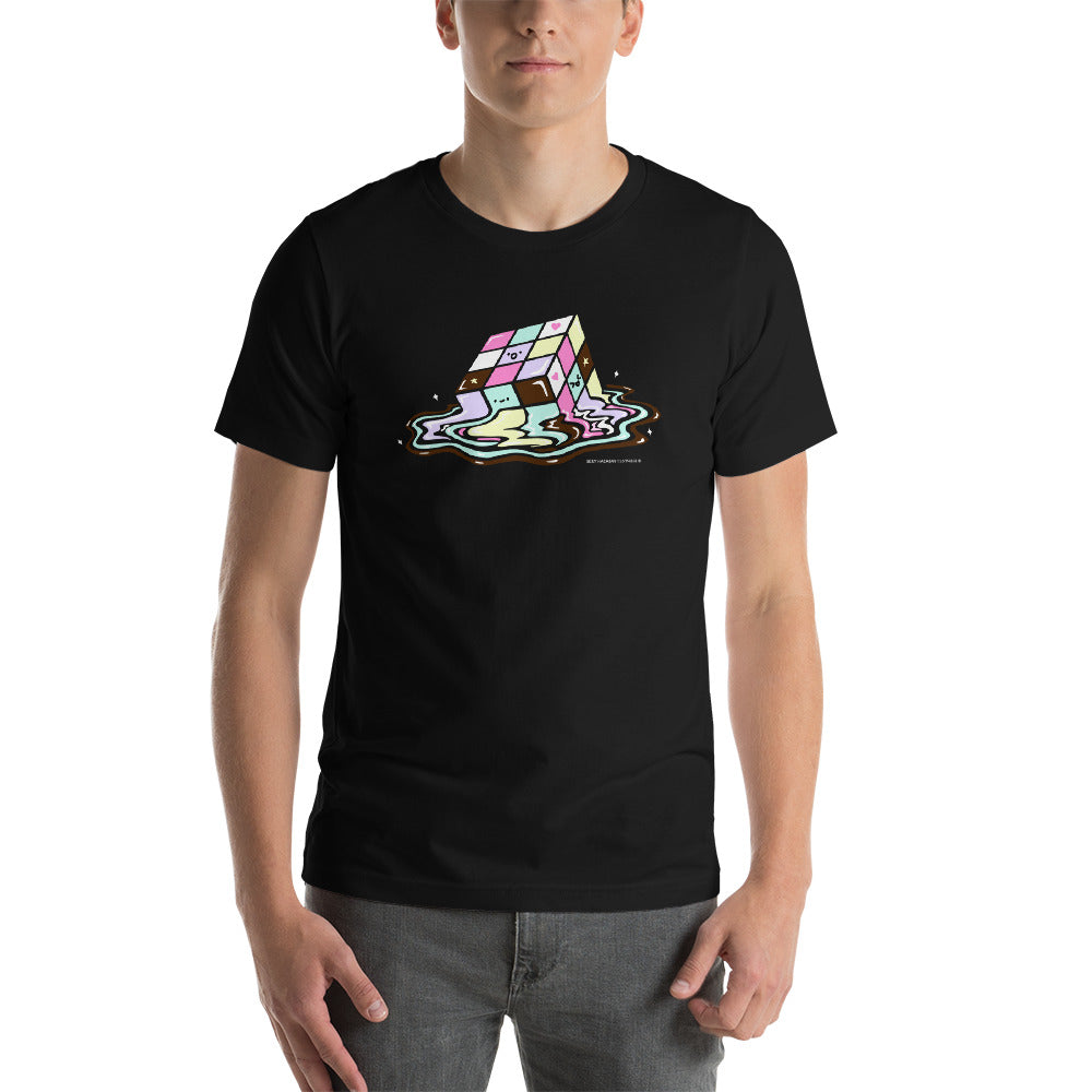 Kawaii Melting Rubix Cube Unisex T-shirt
