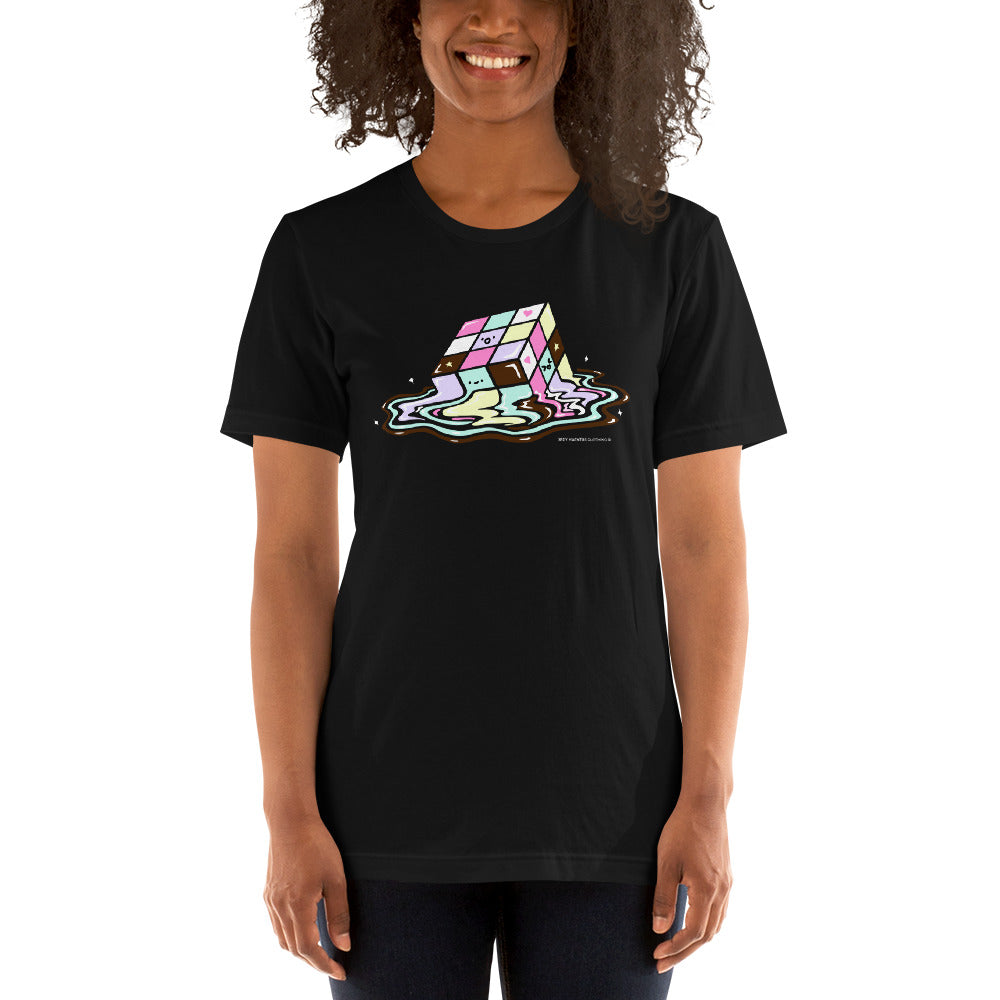 Kawaii Melting Rubix Cube Unisex T-shirt