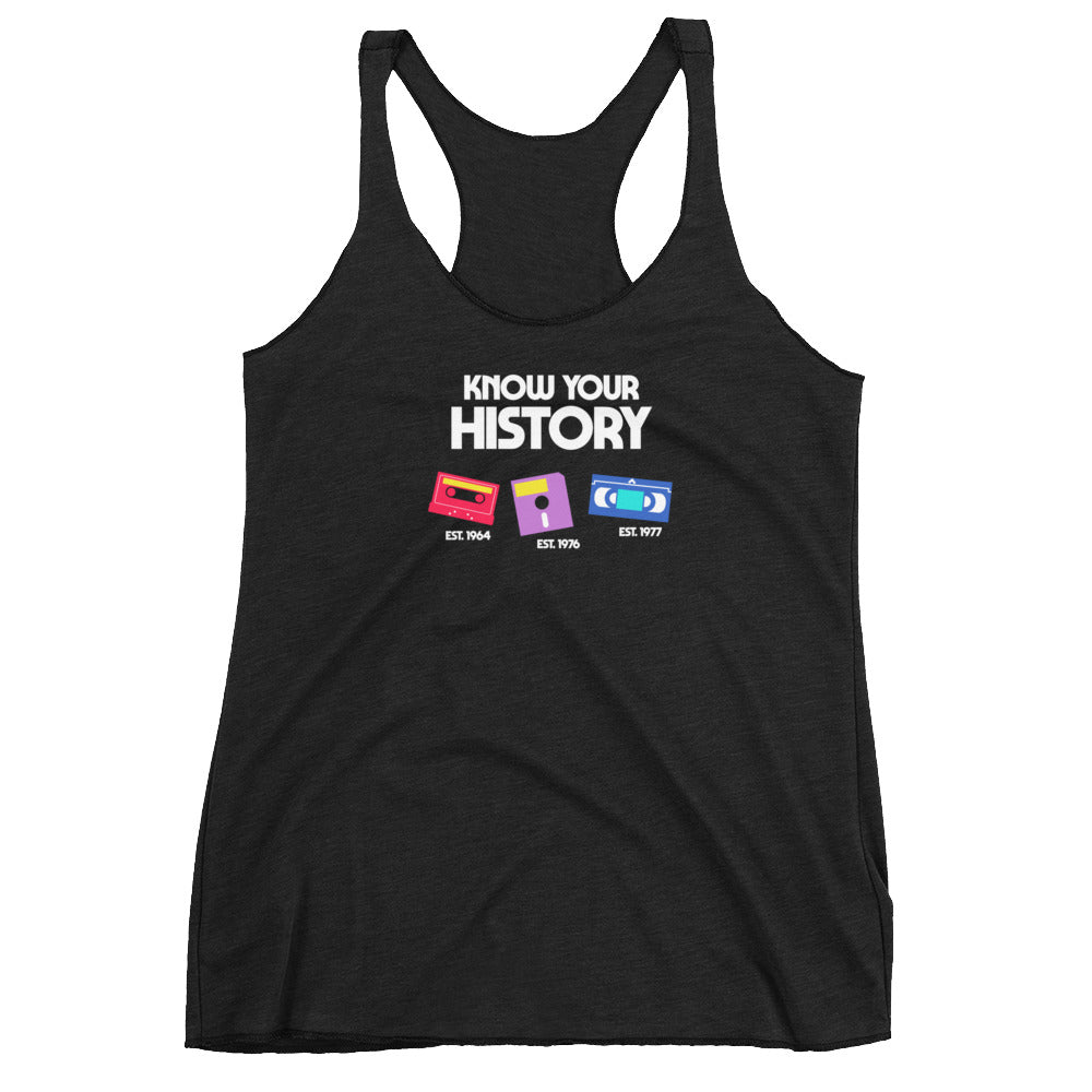 Know Your History Women's Racer-back Tank-top