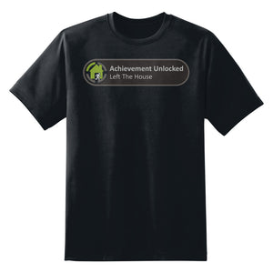 X-Box Achievement Unlocked Left the House Funny Unisex T-Shirt