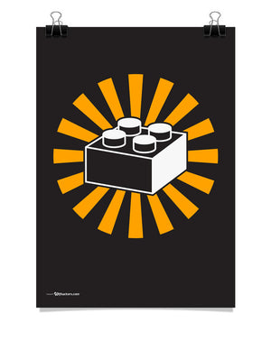 Lego Piece Poster