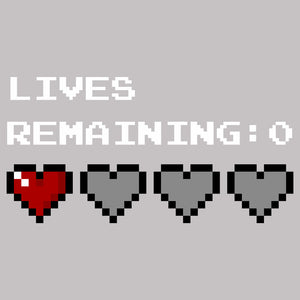 Lives Remaining Zero Unisex T-Shirt by Sexy Hackers