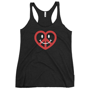 Love, Peace, & Happiness Women's Racer-back Tank-top
