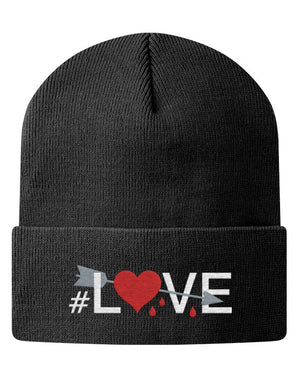 Knit Beanie - #Love 