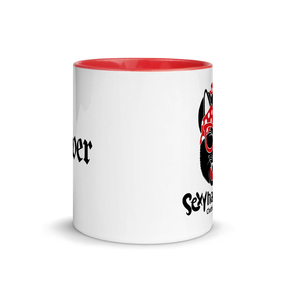 Lover White Ceramic Mug with Color Inside
