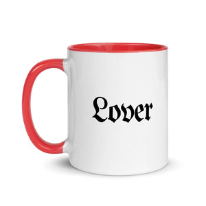 Lover White Ceramic Mug with Color Inside