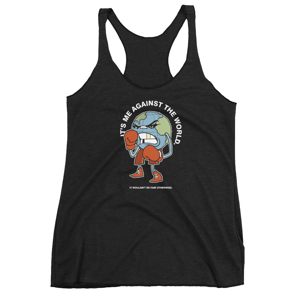 The World Is Against Me Women's Racer-back Tank-top