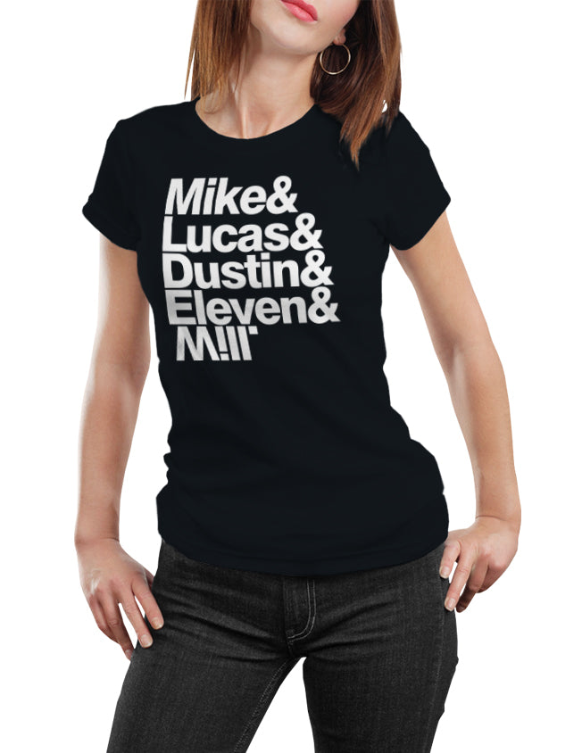 Mike & Lucas & Dustin & Eleven & Will Unisex T-Shirt by Sexy Hackers