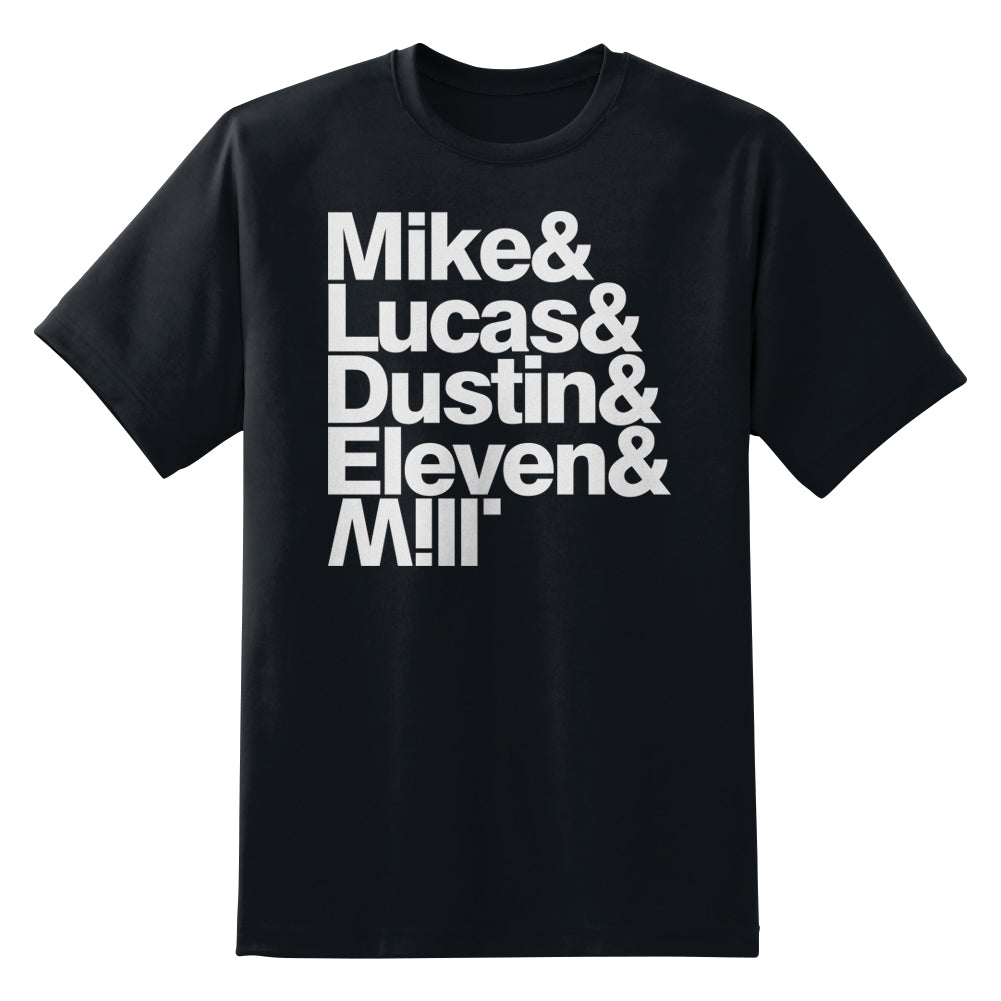 Mike & Lucas & Dustin & Eleven & Will Unisex T-Shirt by Sexy Hackers
