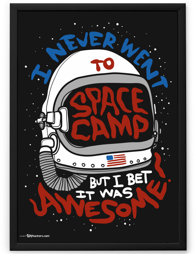 Poster - I Never Went To Space Camp, But I Bet It Was Awesome! 24x36 / Frame - 2