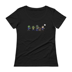 Zombie SexyHackers Team Women's Scoopneck T-shirt