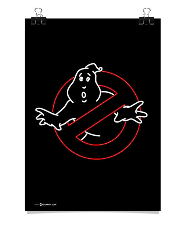 Poster - Neon Ghostbusters  - 1