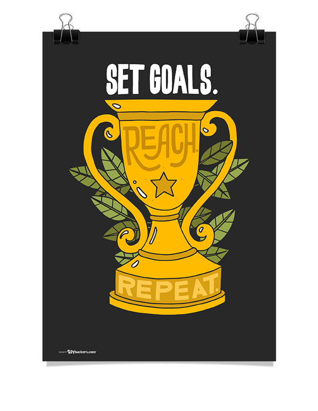 Poster - Set goals. Reach. Repeat.  - 1