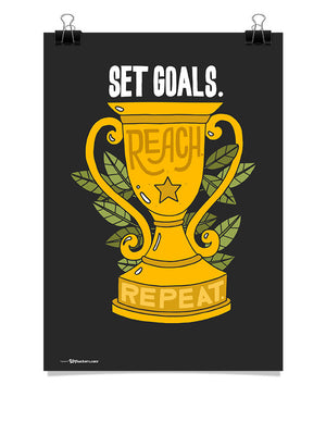 Poster - Set goals. Reach. Repeat.  - 1
