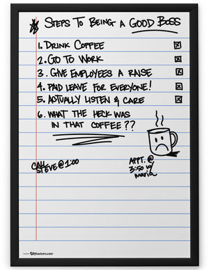 Poster - 6 Steps To Being A Good Boss  - 2