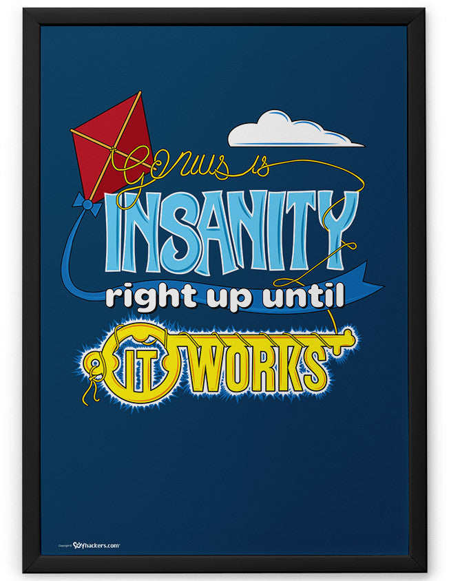 Poster - Genius Is Insanity Right Up Until It Works  - 2