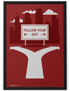 Poster - Follow your gut.  - 2
