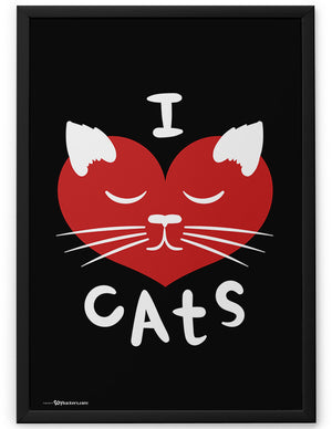 Poster - I ♥ Cats  - 2
