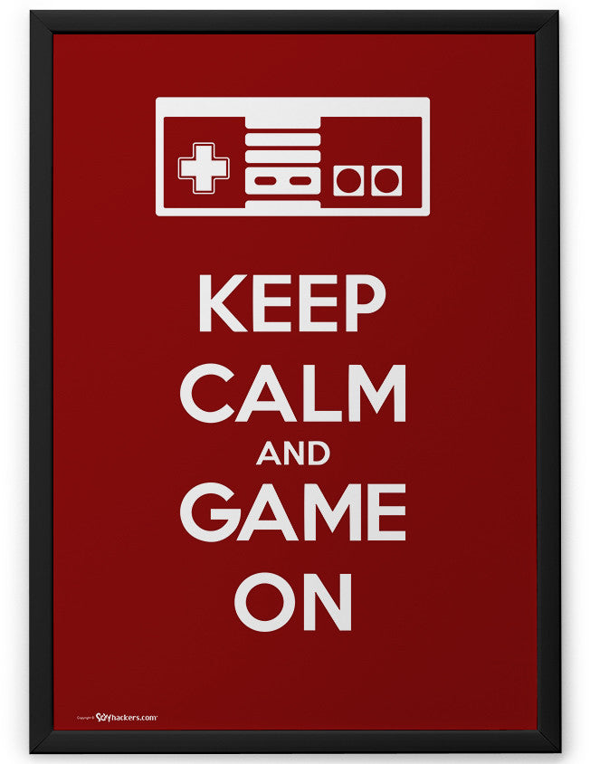 Poster - Keep Calm and Game On  - 2