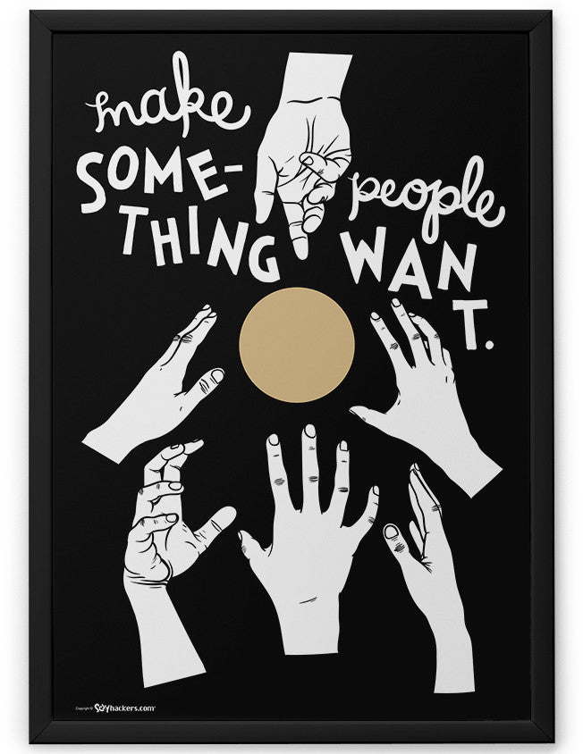 Poster - Make something people want.  - 2