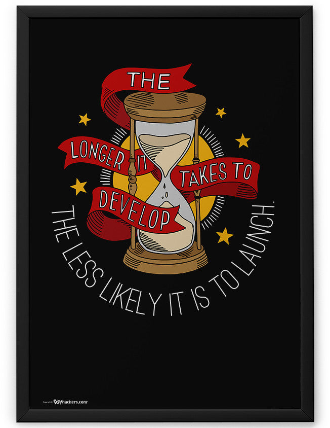 Poster - The longer it takes to develop, the less likely it is to launch.  - 2