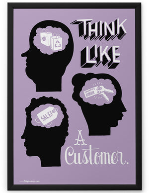 Poster - Think like a customer.  - 2