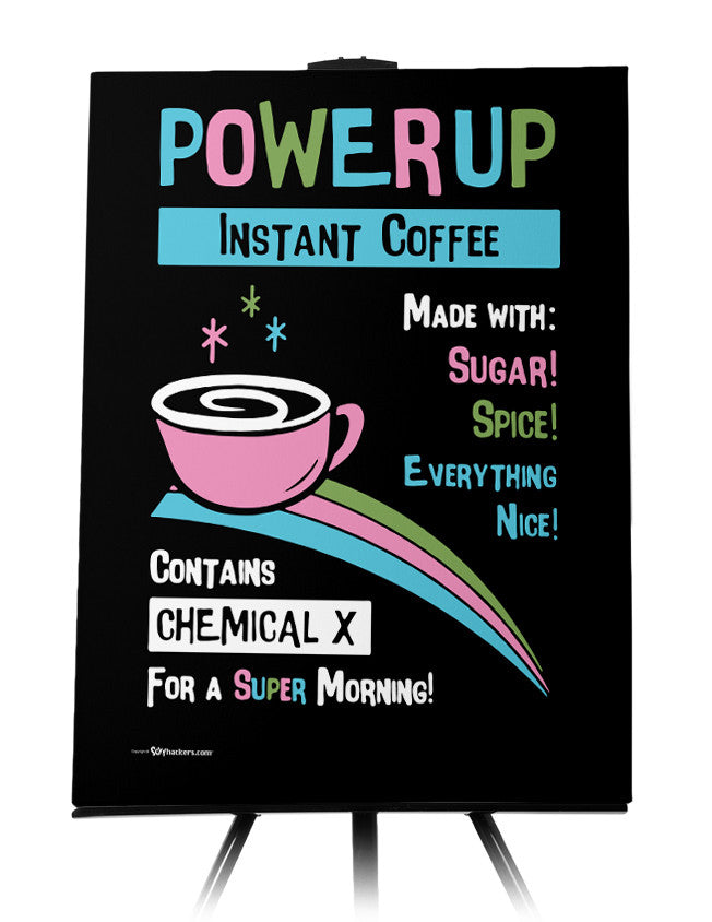 Power Up Coffee Canvas