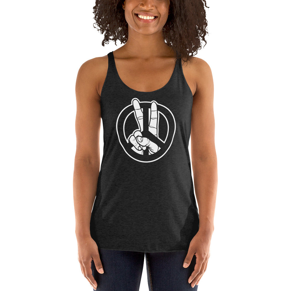 Peace Women's Racer-back Tank-top