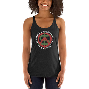 Peace and Prosperity Women's Racer-back Tank-top