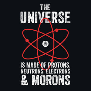 The Universe, Protons, and Morons Unisex Hoodie