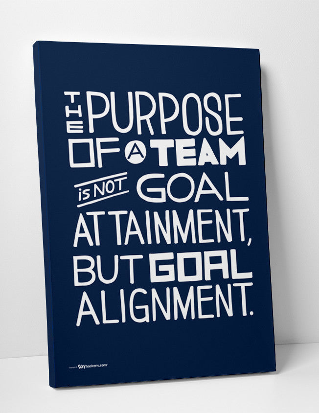 Canvas - The Purpose Of A Team Is Not Goal Attainment, But Goal Alignment.  - 2