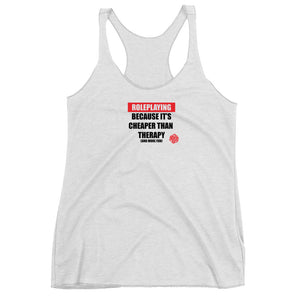 Role Playing vs Therapy Women's Racer-back Tank-top