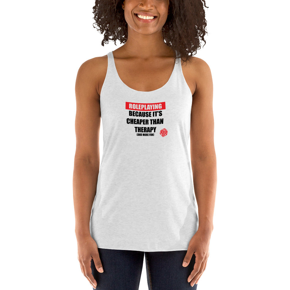 Role Playing vs Therapy Women's Racer-back Tank-top