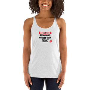 Role Playing vs Therapy Women's Racer-back Tank-top