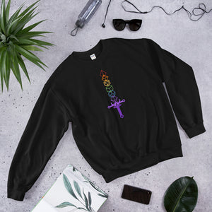 Rainbow Dice Sword Unisex Sweatshirts