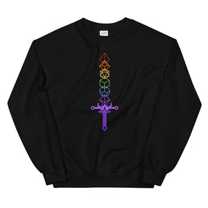 Rainbow Dice Sword Unisex Sweatshirts