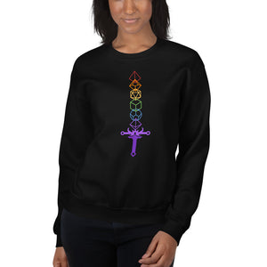 Rainbow Dice Sword Unisex Sweatshirts