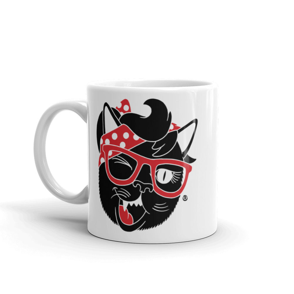 Sexy Hackers Cat Logo Coffee Mug