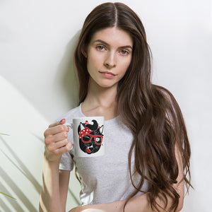 Sexy Hackers Cat Logo Coffee Mug