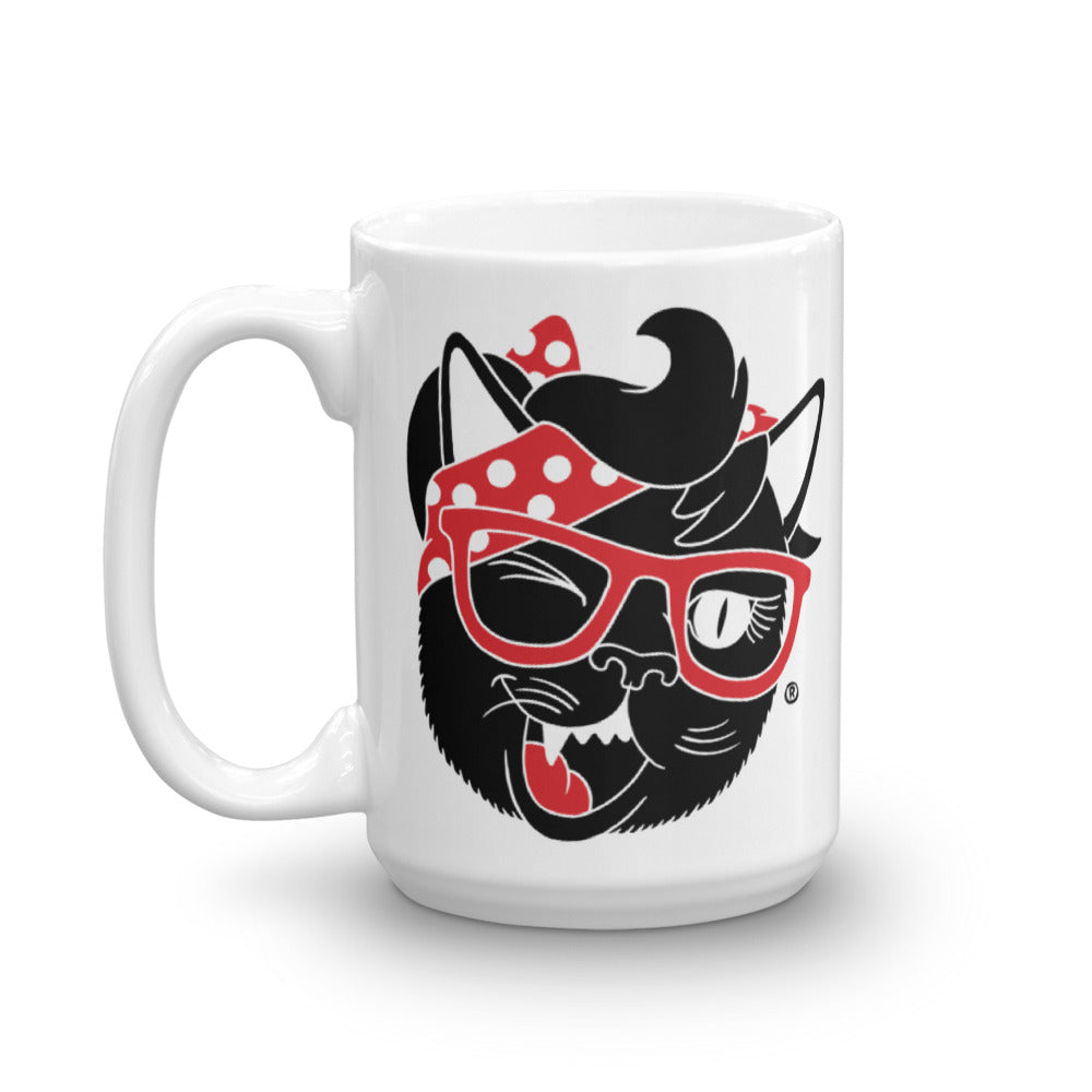 Sexy Hackers Cat Logo Coffee Mug